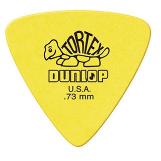 Jim Dunlop431R Tortex Triangle Picks 0.73mm (Yellow)×10枚セット