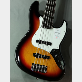 FenderMade in Japan Hybrid II Jazz Bass V 3 Tone Sunburst