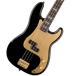 Squier by Fender 40th Anniversary Precision Bass Gold Edition Laurel Fingerboard Gold Anodized Pickguard Black スクワ