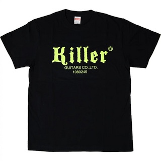 Killer LOGO T-SHIRTS【ブラック/蛍光イエロー・XLサイズ】