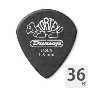 Jim Dunlop482 Tortex Pitch Black Jazz III 1.5mm ギターピック×36枚