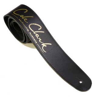 Cole ClarkLeather Strap - Black With Gold Logo オーストラリア製 コールクラーク ストラップ 本皮【福岡パルコ店】