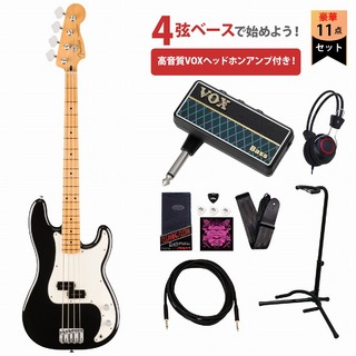 FenderPlayer II Precision Bass Maple Fingerboard Black フェンダー VOXヘッドホンアンプ付属エレキベース初心