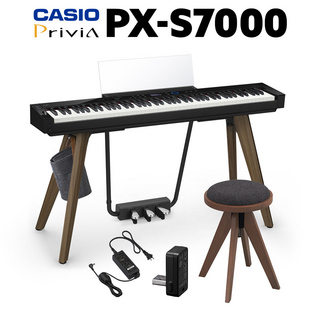 CasioPX-S7000 BK ブラック 電子ピアノ 88鍵盤 専用スツールセット 【配送設置無料・代引不可】