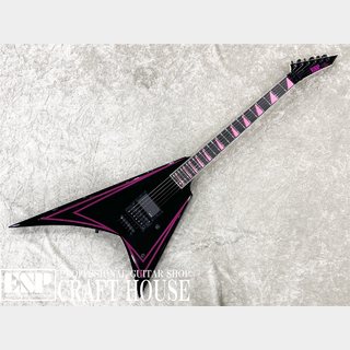 ESP ALEXI PINK SAWTOOTH / Black with Pink Pinstripe