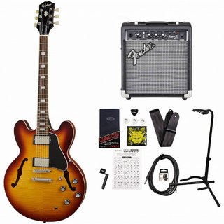 EpiphoneInspired by Gibson ES-335 Figured Raspberry Tea Burst FenderFrontman10Gアンプ付ギターセット