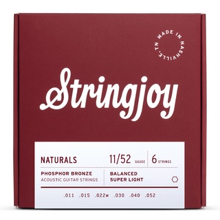 StringjoyNaturals (Acoustic) | Super Light Gauge (11-52) Phosphor Bronze