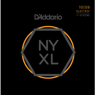 D'Addario NYXL1059 10-59 7-String レギュラーライト