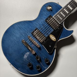 Epiphone Les Paul Custom Quilt Viper Blue【現物写真】