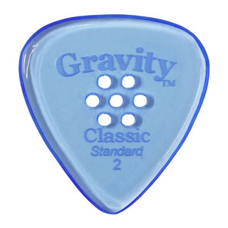 Gravity Guitar Picks Classic -Standard Multi-Hole- GCLS2PM 2.0mm Blue ギターピック