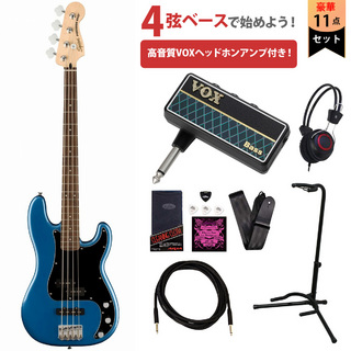 Squier by Fender Affinity Series Precision Bass PJ Laurel FB Black PG Lake Placid Blue VOXヘッドホンアンプ付属エレキ