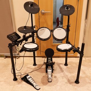 DONNER DED-200 電子ドラムセット オールメッシュパッド キックペダル 【中古】