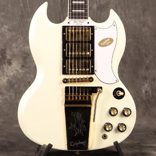 Epiphone Inspired by Gibson Custom 1963 Les Paul SG Custom with Maestro Vibrola Classic White [S/N 2407152737