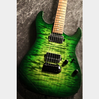 Provision 【クリアランス】PDST-490 Series 5A Quilt Maple Top Green Sunburst 【ディンキーシェイプ】【極杢】