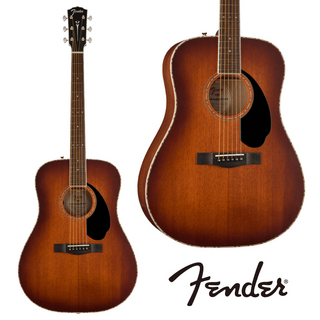 Fender AcousticsPD-220E Dreadnought All Mahogany - Aged Cognac Burst -