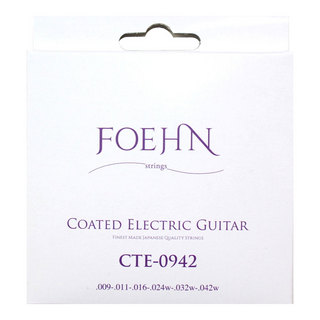 FOEHN CTE-0942×3セット Coated Electric Guitar Strings Super Light コーティングエレキギター弦 09-42