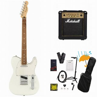 Fender Player Series Telecaster Polar White Pau Ferro Marshall MG10アンプ付属エレキギター初心者セットR【WEB