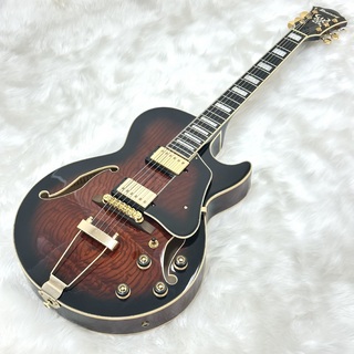 Ibanez AG95QA Dark Brown Sunburst
