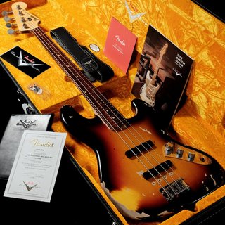 Fender Custom Shop Jaco Pastorius Tribute Fretless Jazz Bass, 3-Color Sunburst(重量:3.99kg)【渋谷店】