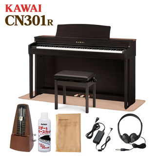KAWAI CN301R 電子ピアノ 88鍵盤 カーペットセット 【配送設置無料・代引不可】