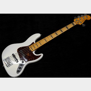 Fender American Ultra Jazz Bass V Maple Fingerboard, Arctic Pearl 