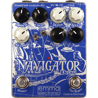 EMMA electronic NAVIGATOR Delay 【数量限定特価・送料無料!】【ディレイ+モジュレーションペダル】