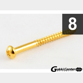 ALLPARTS Pack of 8 Gold Bass Pickup Screws/7557