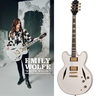 Epiphone Emily Wolfe White Wolfe Sheraton (Aged Bone White)[特価]