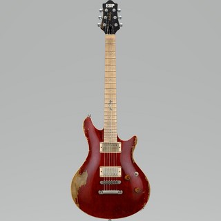 ESP POTBELLY PM Rāna / Distressed See Thru Wine Red(Lacquer)