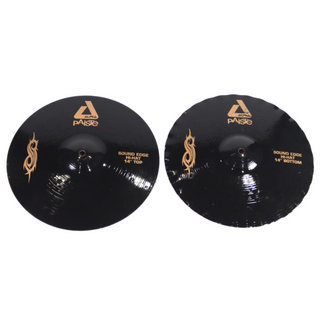 PAiSTe 【中古】 PAISTE パイステ Black Alpha Sound Edge HiHat SlipKnot Edition Pair 14インチ ハイハット