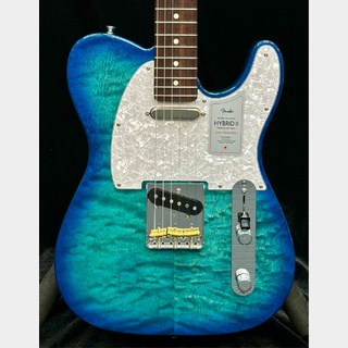 Fender 2024 Collection Made in Japan Hybrid II Telecaster -Quilt Aquamarine-【最終入荷】【JD24019633】