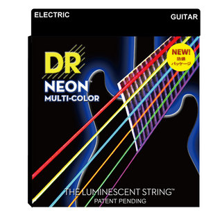 DR NEON MULTI COLOR NMCE-2/10 MEDIUM 2PACK エレキギター弦 2セット入り×12セット