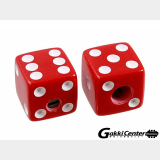 ALLPARTS Set of 2 Unmatched Dice Knobs,Red/5122