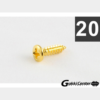 ALLPARTSPack of 20 Gold Gibson Size Pickguard Screws/7509