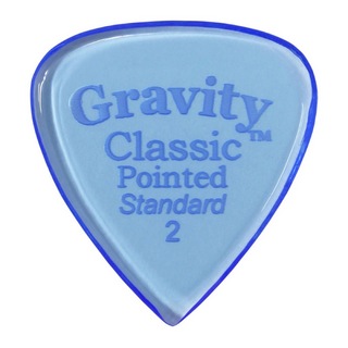 Gravity Guitar PicksClassic Pointed -Standard- GCPS2P 2.0mm Blue ギターピック