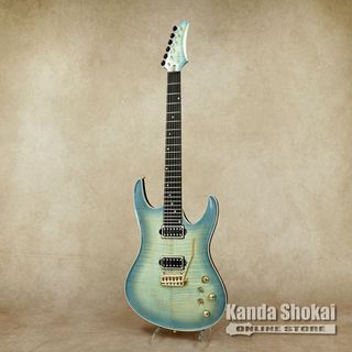 Valenti Guitars Nebula Carved, Ice Blue(Dark Burst)【WEBSHOP在庫】