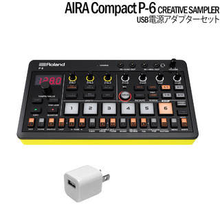 RolandAIRA Compact P-6 CREATIVE SAMPLER + USB電源アダプターセット クリエイティブサンプラー