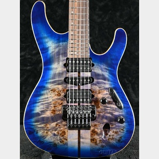 IbanezPremium Series S1070PBZ-CLB Cerulean Blue Burst-【Jumbo Stainless Steel Frets!】