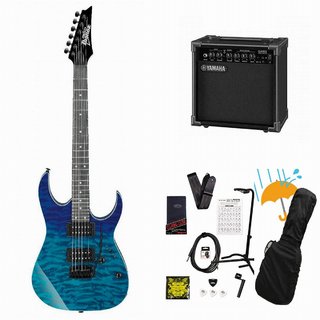 Ibanez GRG120QASP-BGD Blue Gradation  入門用 海外限定モデル  YAMAHA GA15IIアンプ付属初心者セットR【WEBSHOP