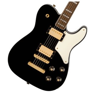 Squier by Fender Limited Edition Paranormal Troublemaker Telecaster Deluxe Laurel Fingerboard Gold Hardware Black ス