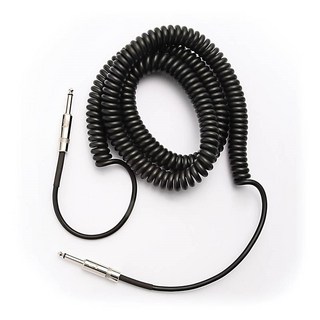 Planet Waves Custom Series Coiled Instrument Cable (Black) [PW-CDG-30BK]