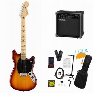 FenderPlayer Mustang Maple FB Sienna Sunburst フェンダー［新品特価品］ YAMAHA GA15IIアンプ付属初心者セット