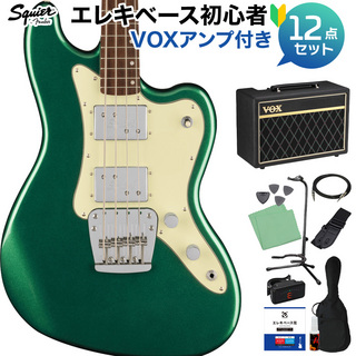Squier by Fender Paranormal Rascal Bass HH Sherwood Green ベース初心者セット VOXアンプ付