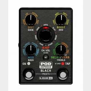 新品 LINE6 POD Express Guitar ギターマルチエフェクター Line 6、ハイゲイン・サウンド向けのコンパクトなギター
