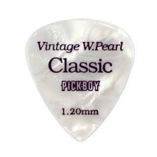 PICKBOYGP-14/120 Vintage Classic White Pearl 1.20mm ギターピック×50枚