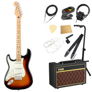 Fenderフェンダー Player Stratocaster LH MN 3TS レフティ エレキギター VOXアンプ付き 入門11点 初心者セット