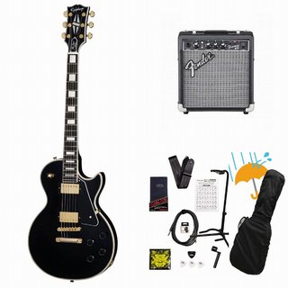 Epiphone Inspired by Gibson Custom Les Paul Custom Ebony Fender 10Wアンプ付属エレキギター初心者セットR【WEBSH