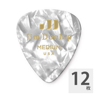 Jim DunlopGENUINE CELLULOID CLASSICS 483 04 MEDIUM ギターピック×12枚