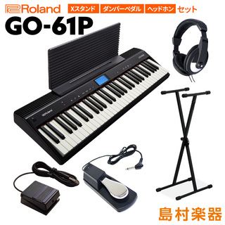 RolandGO-61P 61鍵盤 Xスタンド・ダンパーペダル・ヘッドホンセット