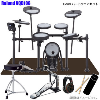 Roland VQD106 [Pearlシングルペダルセット]【大決算セール!! ローン分割手数料0%(24回迄)】<168266>